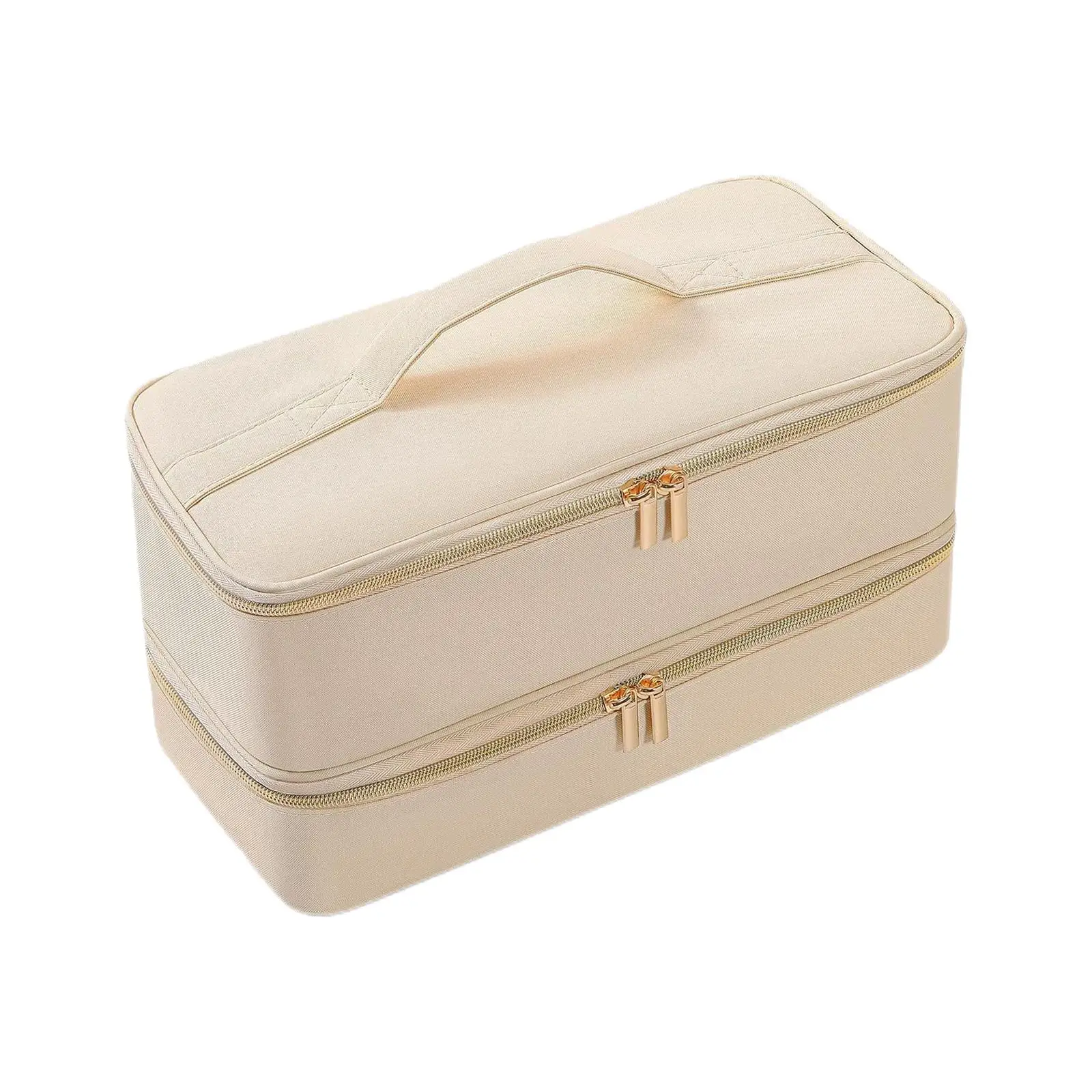 Double Layer Travel Carrying Case for Bathroom Hair Dryer Brush Attachment