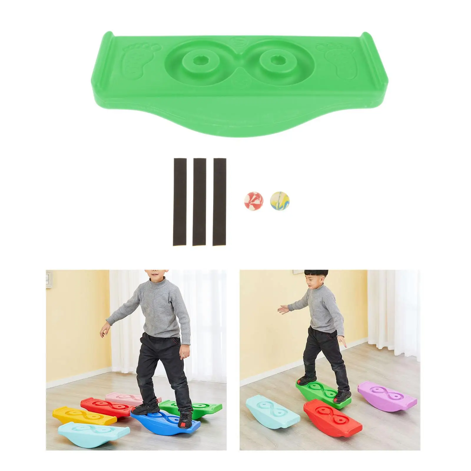 Balance Board Sensory Play Indoor Outdoor Games Rocking Seesaw Fitness Sport Stability Exercise Garden Kids Children Workout