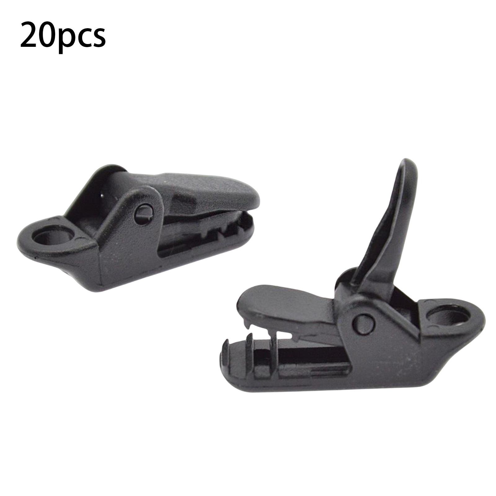 20x Camping Tent Clamps Canopy Buckle Awning Holder Tarp Clip for Caravan Canopies Boat Cover Car Covers Tarpaulin Wind Rope
