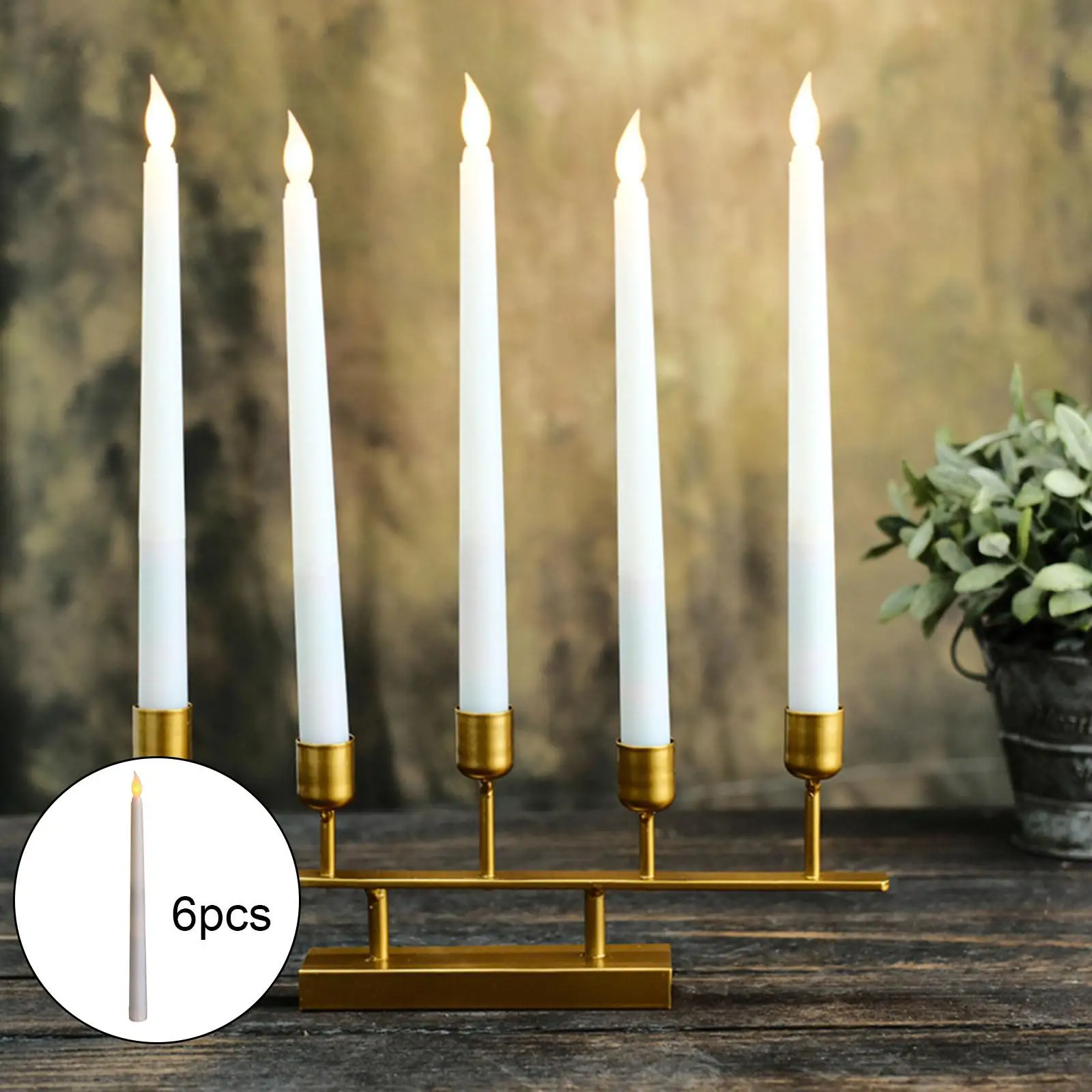6 Pieces Flameless LED Candles Battery Operated for Holiday Wedding Decor