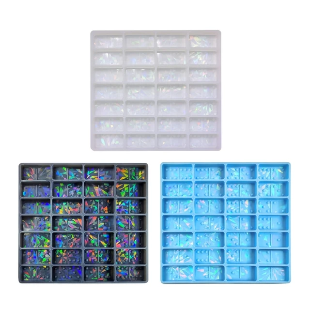 DM409 DIY Domino Silicone Mold Kit Epoxy Resin Keychain