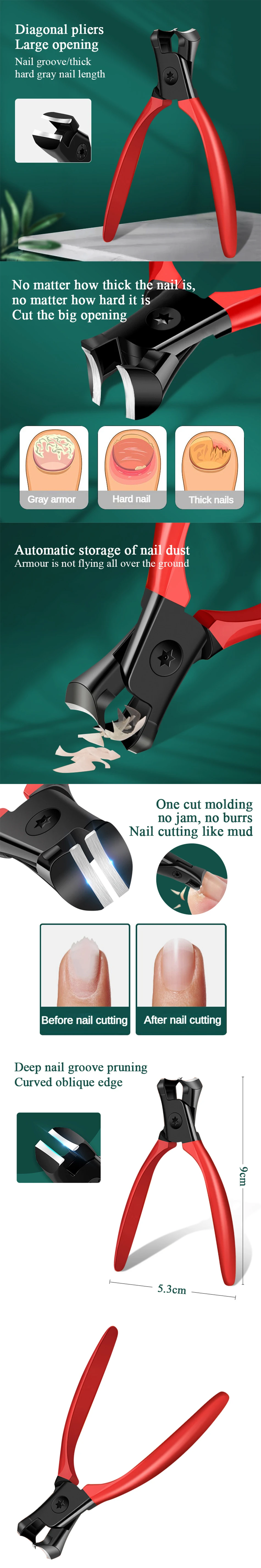 Anti-Splash Nail Clippers for Onychomycosis