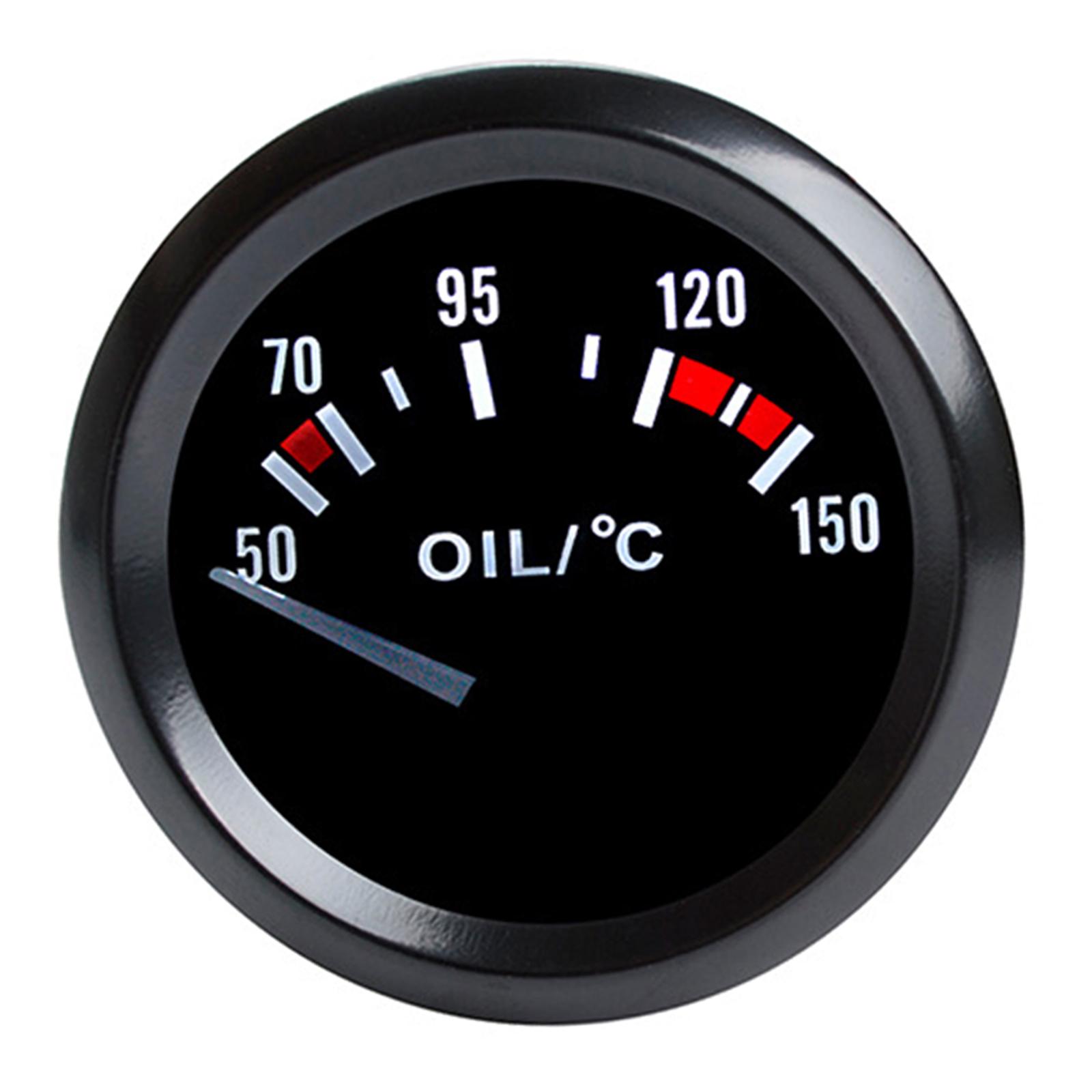 Oil Temp Gauge Oil Temperature Gauge 52mm Car Oil Temp Gauge Meter for Vehicle