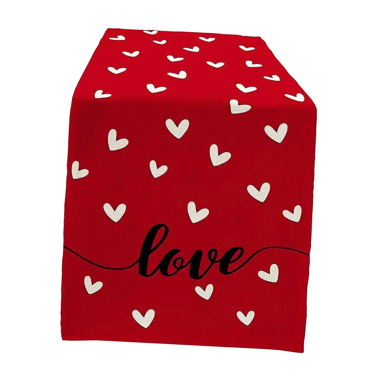 Valentine`s Day Table Runner 72 inch Print Seasonal Dining Table Decoration for Farmhouse Restaurant Wedding Indoor Anniversary