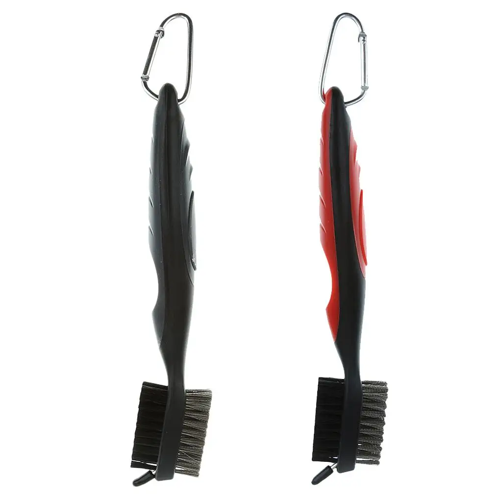 2 Sides Sports Nylon Golf Club Cleaning Brush Groove Cleaner Golf Accessory