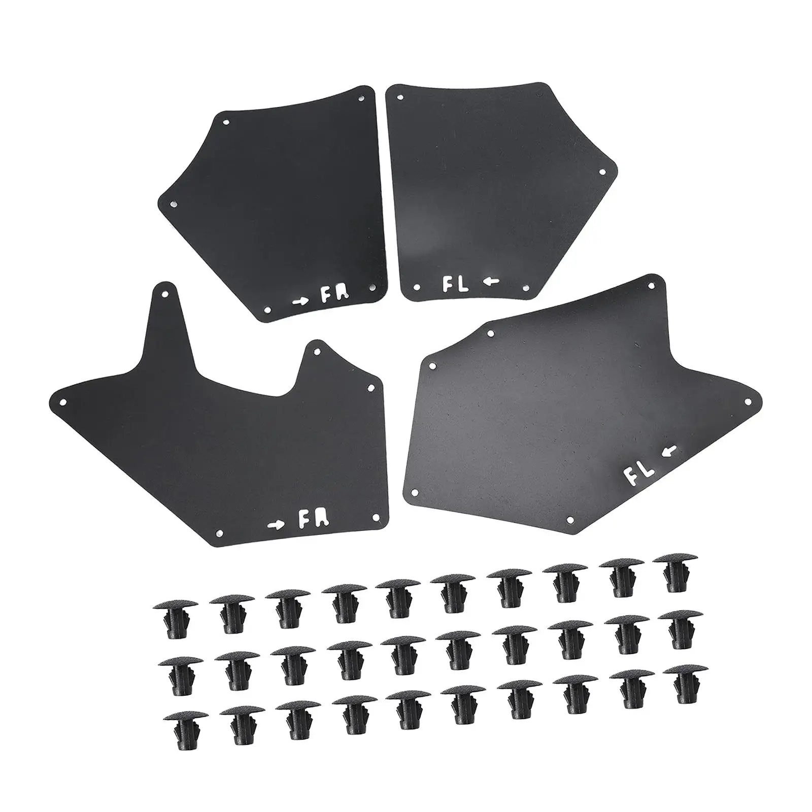 4Pcs Splash Guards with Clips Mudflaps for Toyota for tundra Quality Sturdy