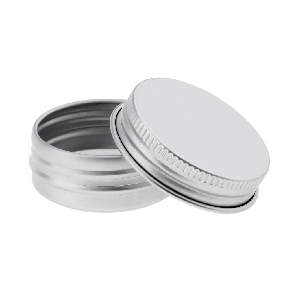 10Pcs/Set Empty Aluminum Lip Ointments Tins Cans Screwcap Loose Tea