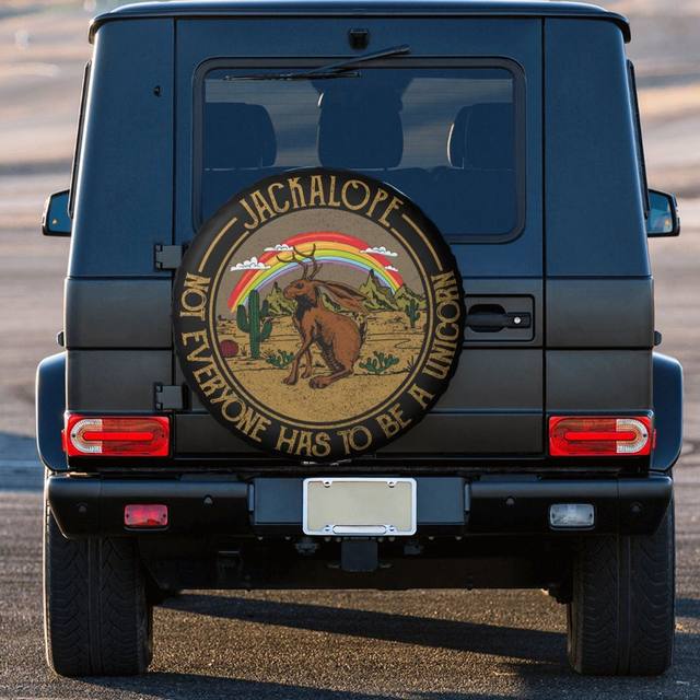 Happiness Comes In Waves Spare Tire Cover-Fits Jeep Wrangler, Ford Bronco, Rv, Camper, Trailer deals & Any Suv