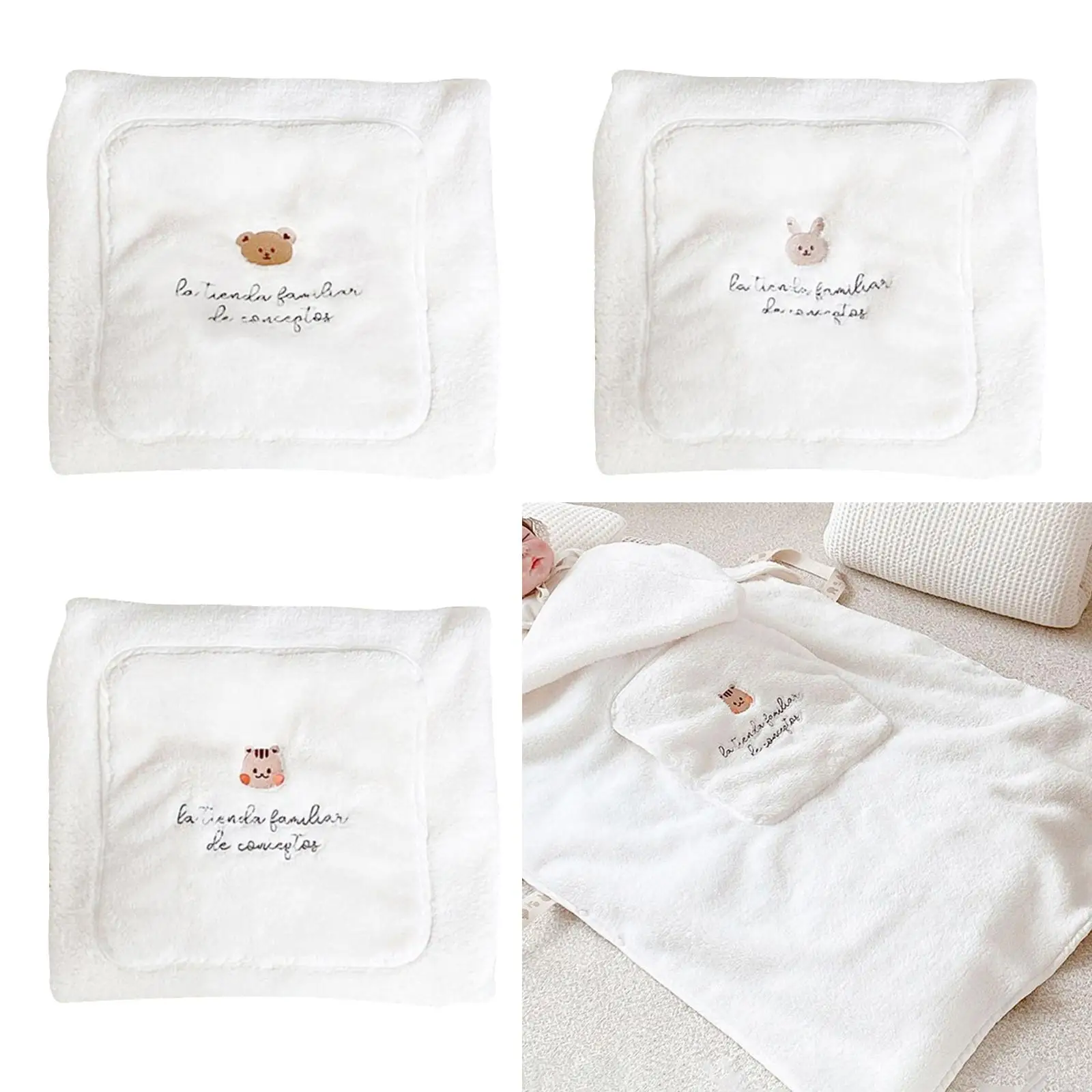 Baby Blanket Embroidered Car Bags Sleepsacks Winter Cloak Fleece Comfort Windproof Baby Gifts Toddler Warm Cover Quilt