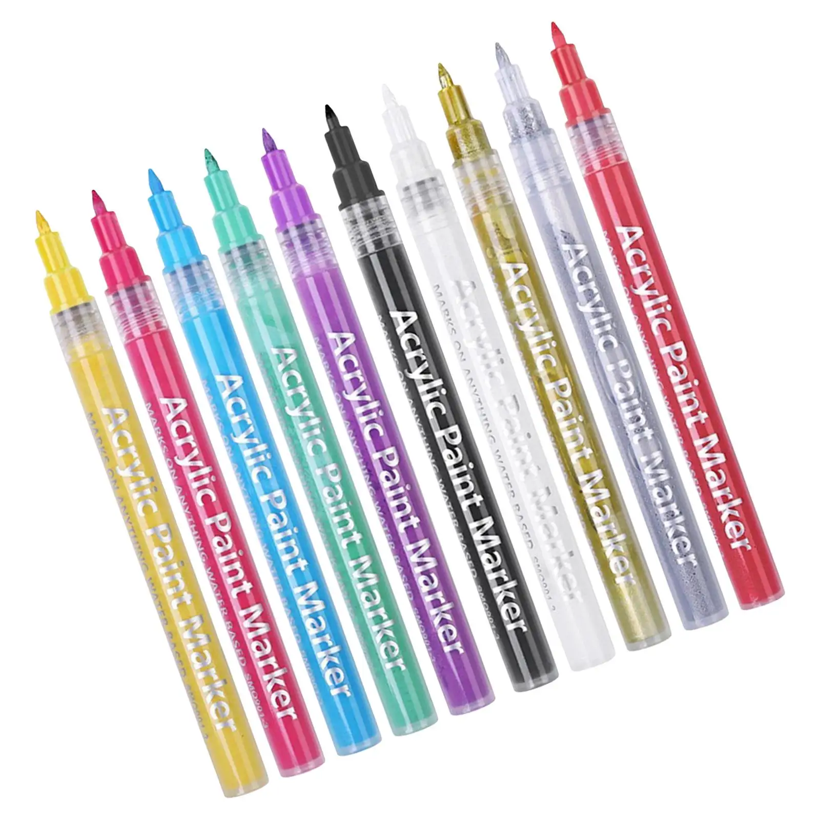 10Pcs Nail Art Graffiti Pen Adorn Tools Multi Colors DIY Flower Drawing Tools for Nail Salons Professional or Personal Use