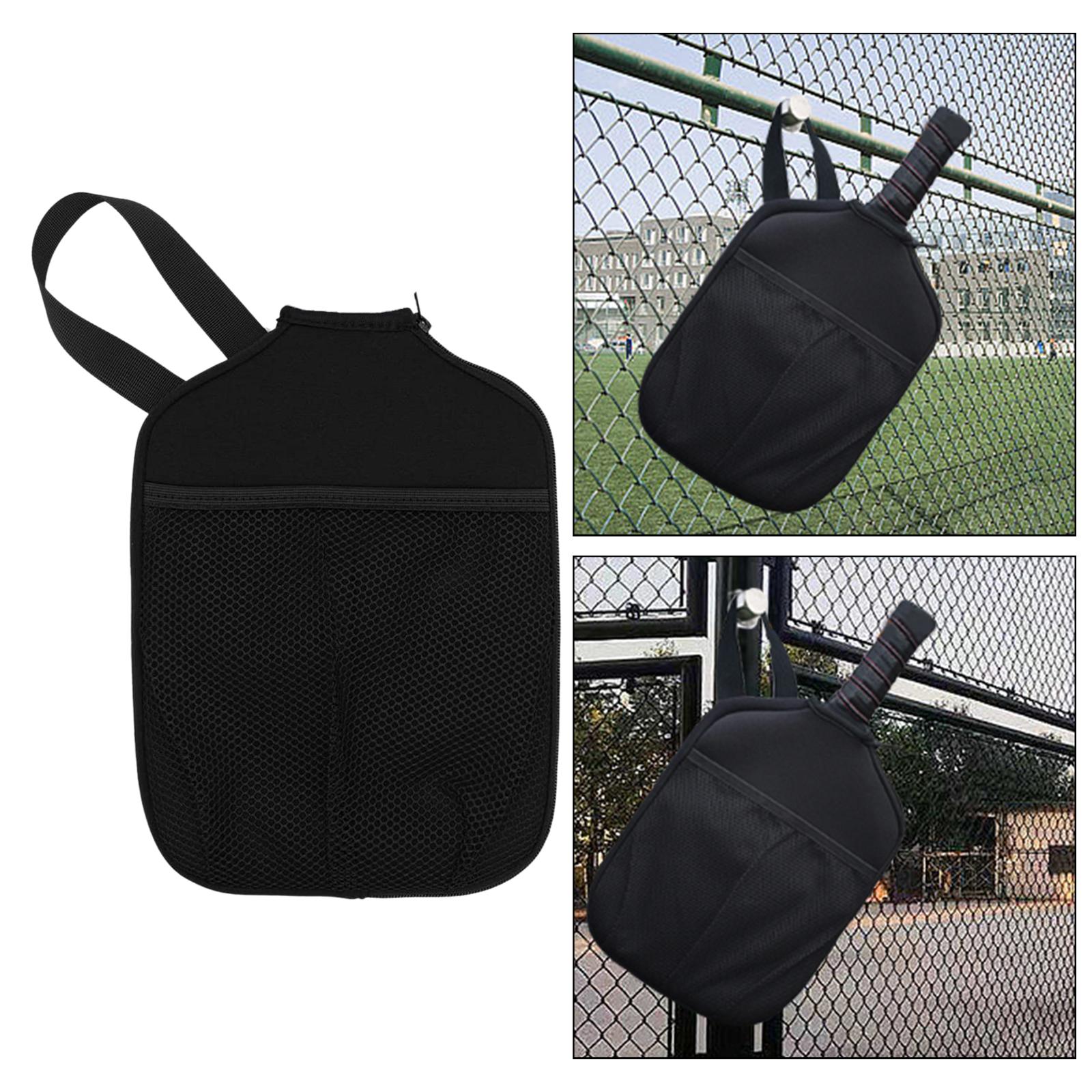 Neoprene Pickleball Paddle Covers Zipper Holder Case Protector Racket Sleeve