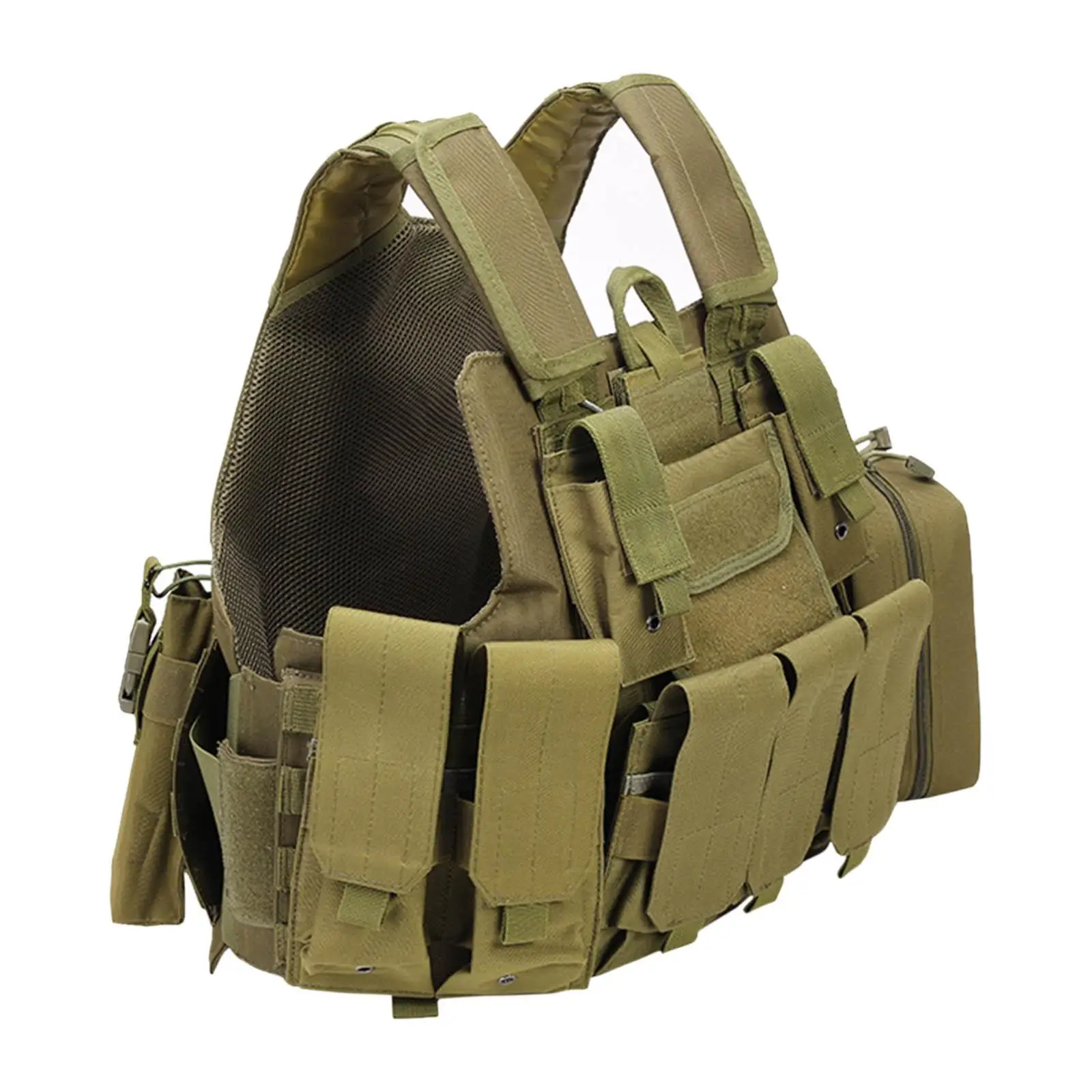 Men Tactical Vest Quick Release Plate Carrier for Outdoor Hunting CS Combat