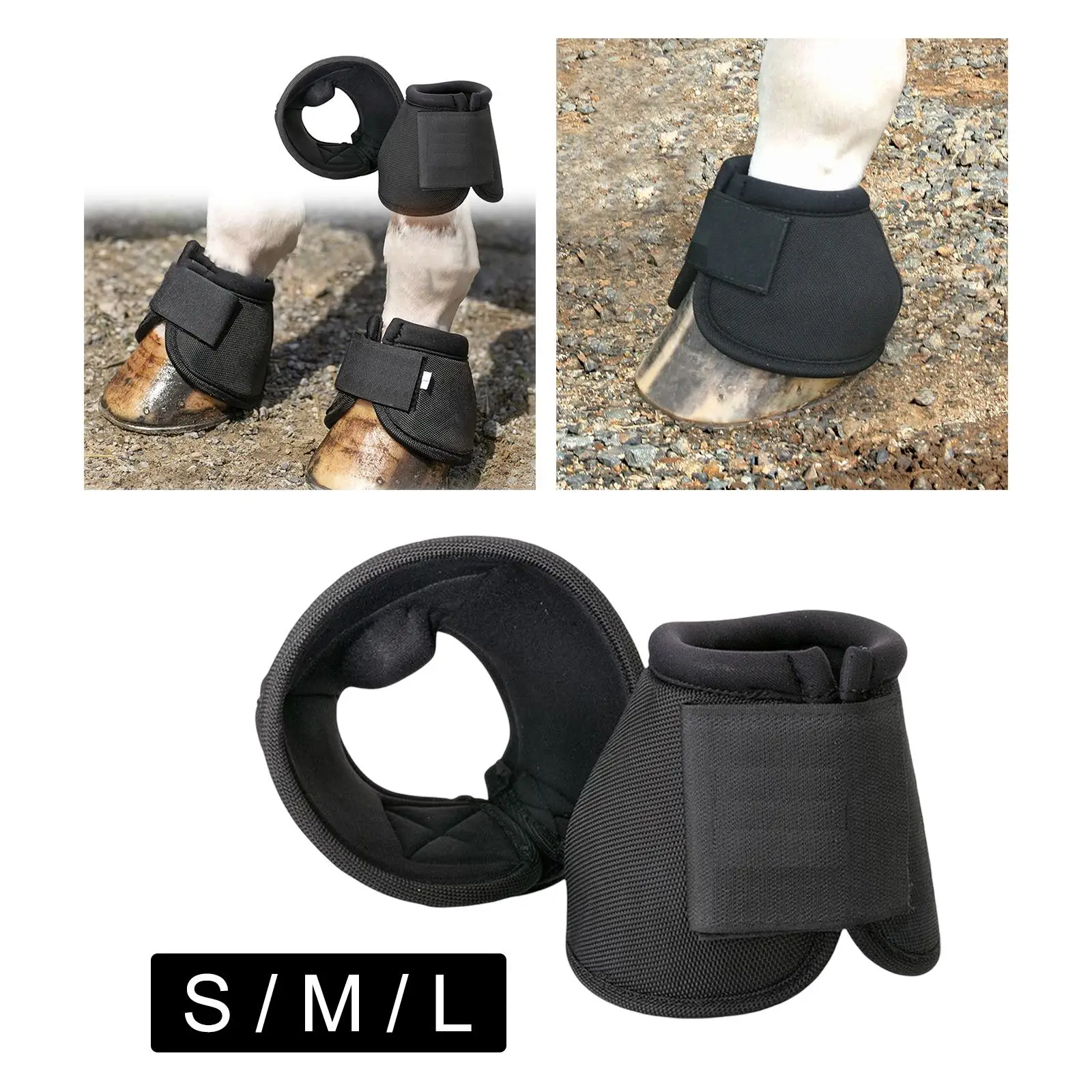 Long Lasting Horse Bell Boots No Turn Horse  Bowl Maximum Protection