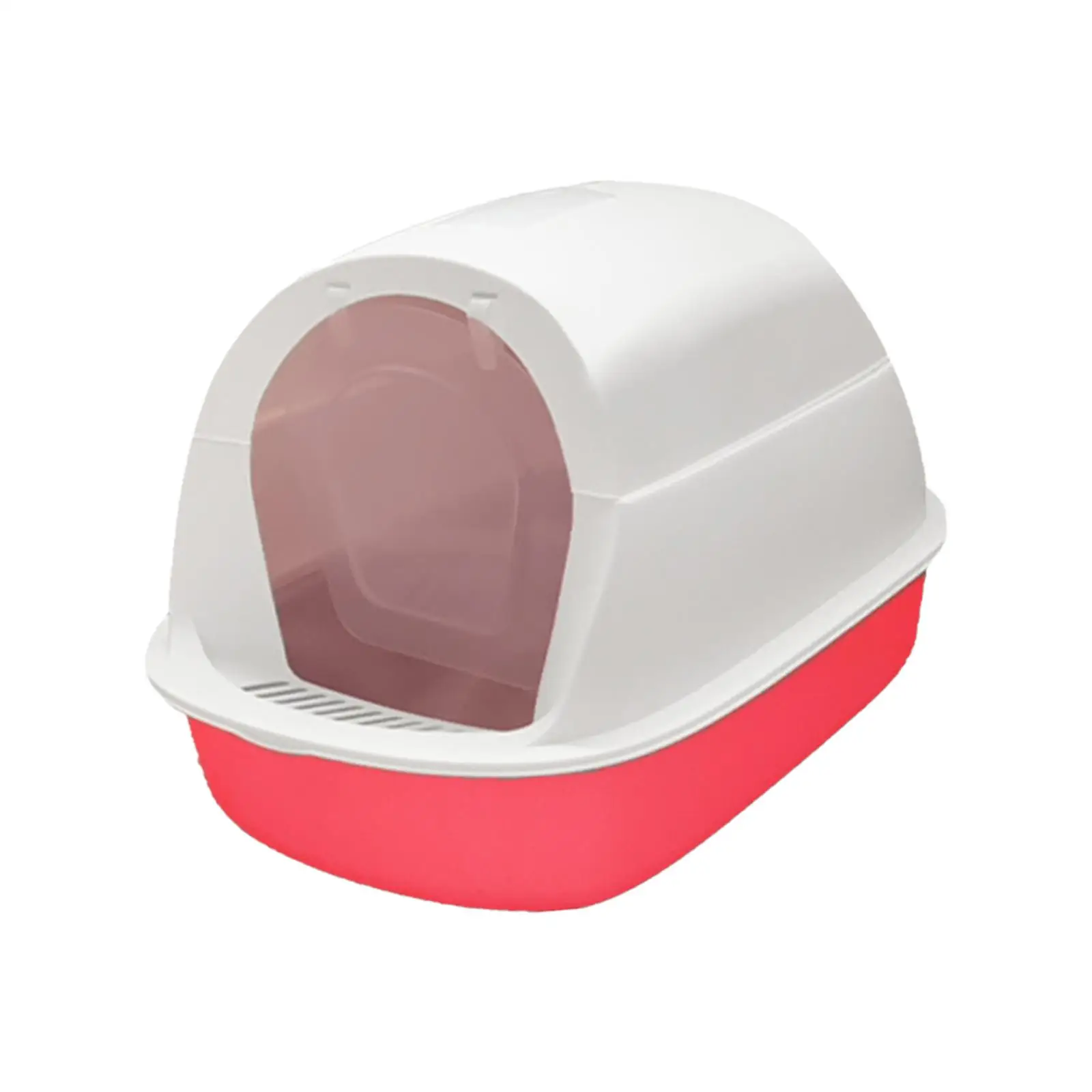 Hooded Cat Litter Box with Lid Durable Cat Sandbox for Small Animals Rabbit