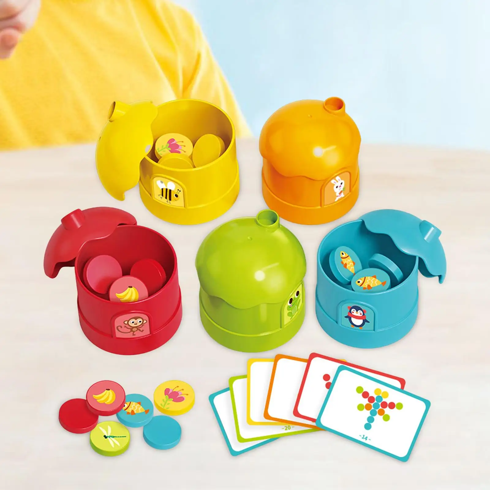 Sorting Cup Birthday Gift Multipurpose Math Teaching Aids Puzzle for Learning Activities Kindergarten Holiday Preschool Toddlers