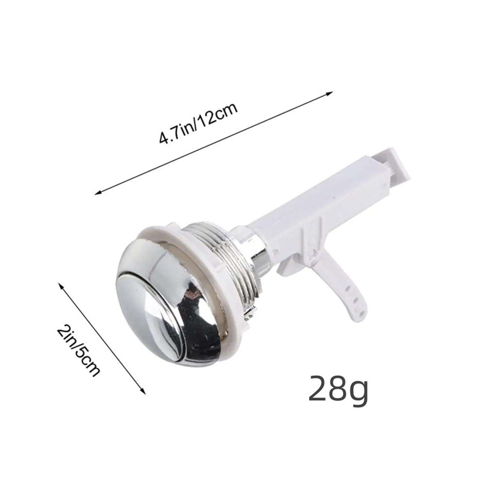 Description Picture 2 of itemToilet Flushs Button Push Flushing Toilet Tank Covers Lid Parts Toilet Flush Valve Replacement Kit Easy to Intall Toilet Button