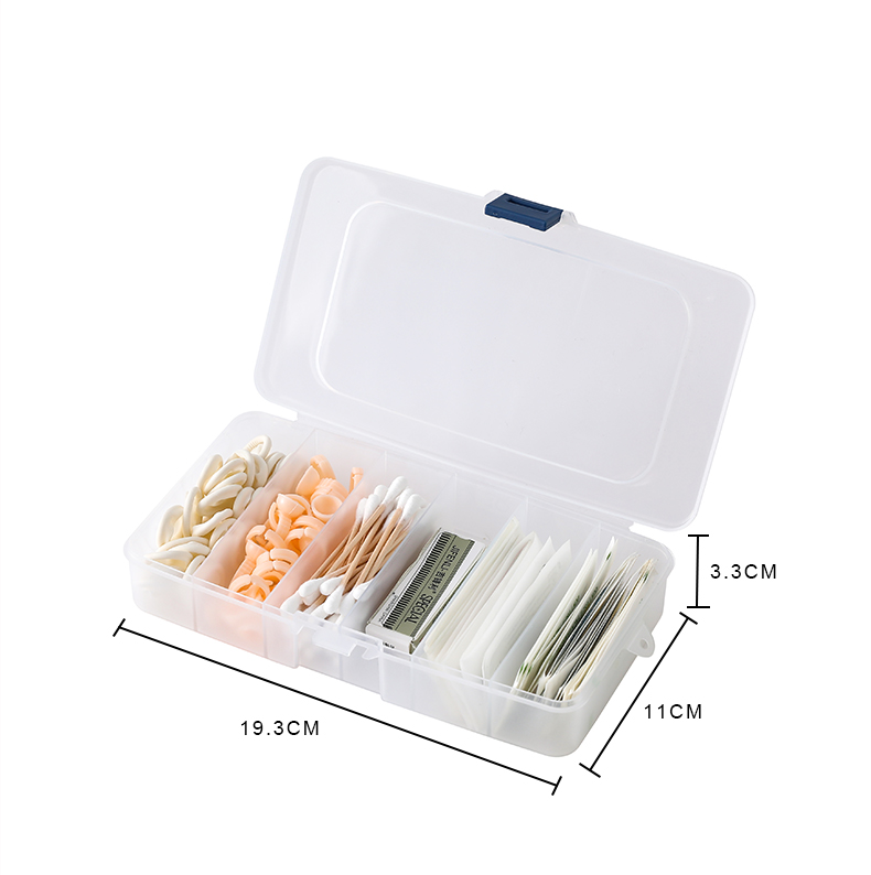 Best of Microblading Transparent Tattoo Needles Storage Box 1pcs Swab Finger Gloves Eyebrow Razor Blades Tattoo Permanent Makeup Storage Reviews & Tips - Image 3