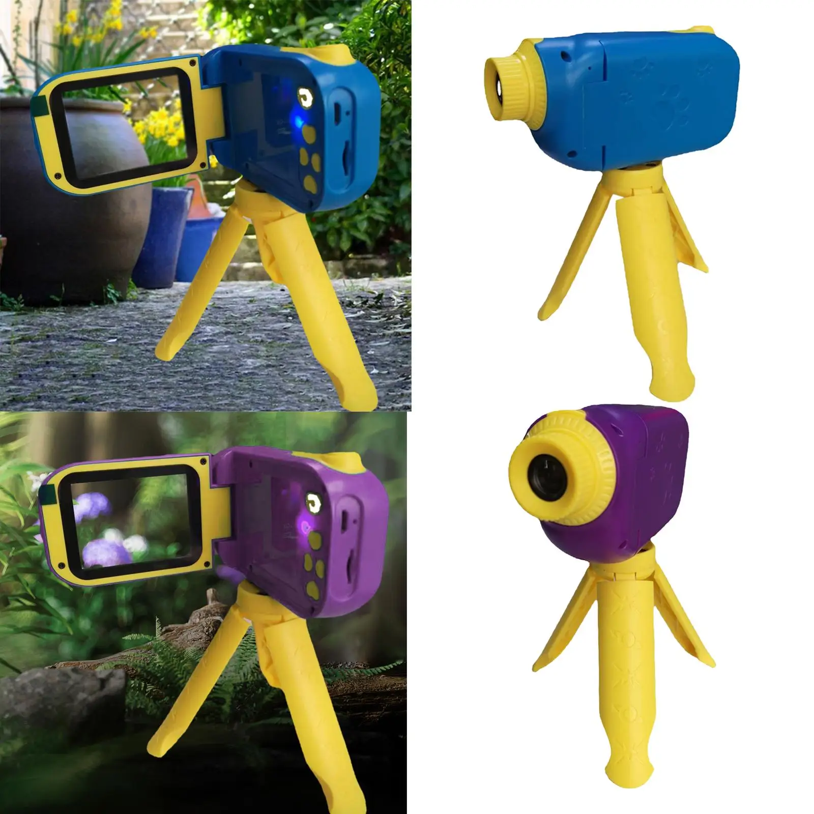 1080P Kids Camera Camcorder Children Digital Camera with Support Stand Toy Cute Mini 2inch LED Screen for Holiday Birthday Gift