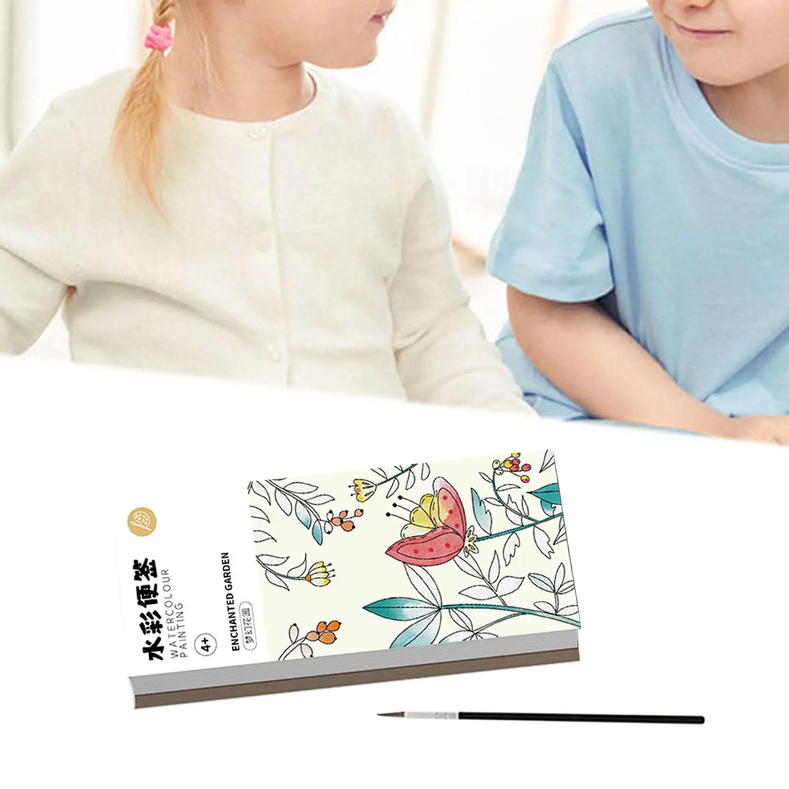 Pocket Watercolor Painting Book Leisure Drawing Arts Crafts coloring Books for Beginner Kids Children Birthday Gifts Girls