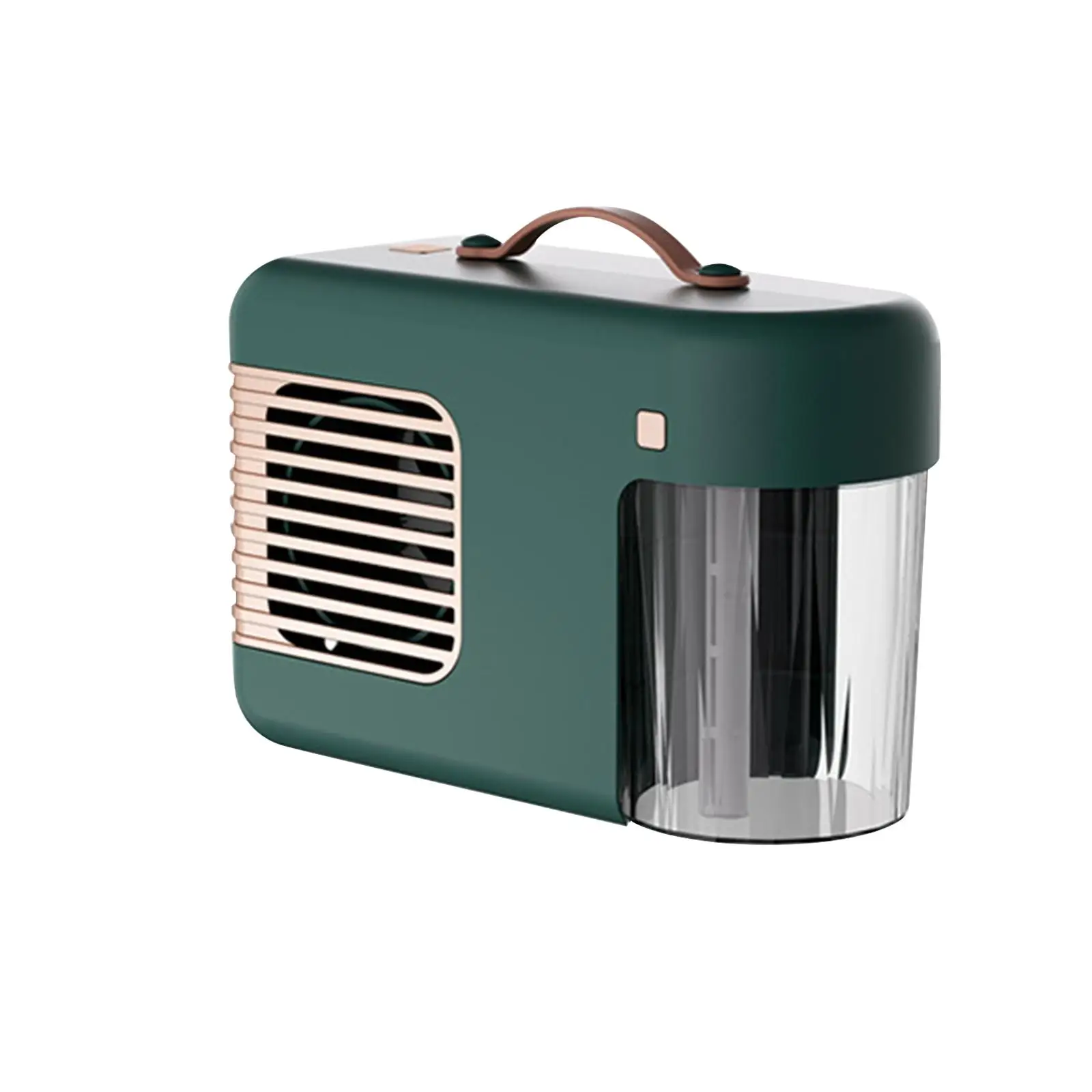 Portable Space Heater with Handle Desktop Fan Heater Table Warmer Humidifier for Bathroom Desktop Bedroom Office Living Room