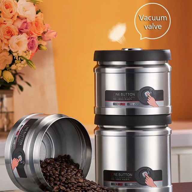 Coffee Container Airtight Metal Tea Container Moisture-proof Leak-proof Sugar  Canister Large Capacity Food Safe Candy Canister - AliExpress
