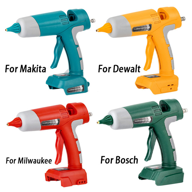 60W 11mm Electric Cordless Hot Melt Glue Gun for Makita/For Bosch