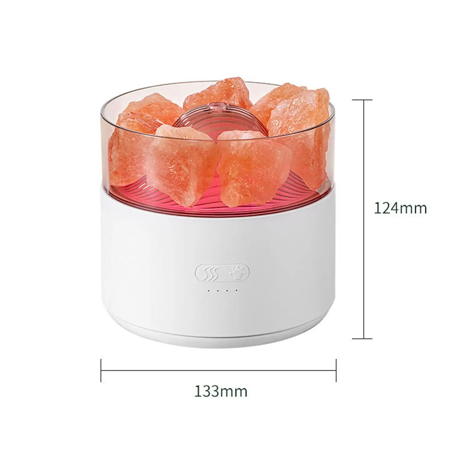 Salt Lamp Birthday Gift 7 Color Light Fragrant Personal Air Humidifier Essential Oil Diffuser 3 in 1 for Decoration Living Room