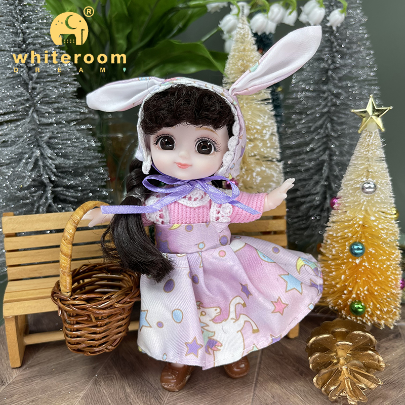 Neue Kawaii 1/12 Baby Tasche Puppe 10cm Ob11 Puppen Mit Kleidung Outfit Kleid Überraschung Bjd Puppen Figur Aktion Spielzeug für Mädchen Geschenke – Detail 29