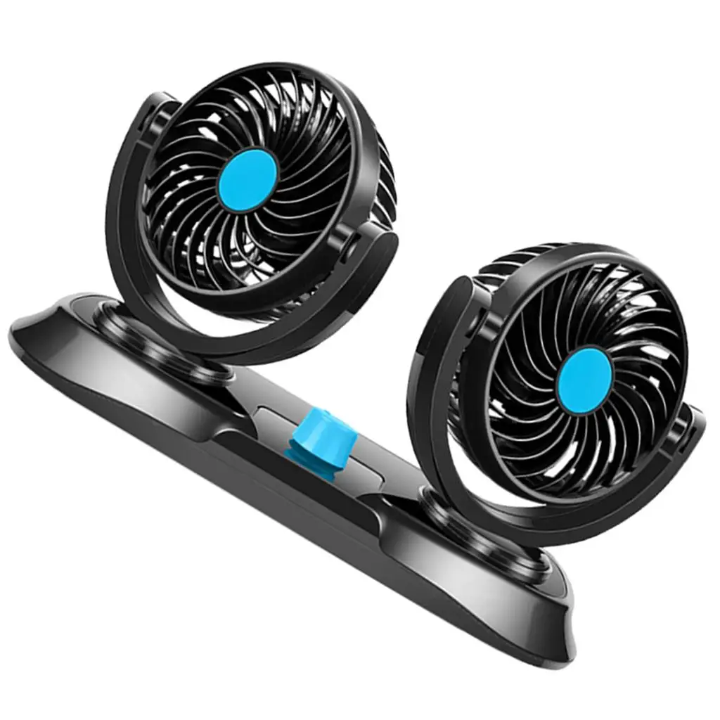 360 Degree Rotatable Car Cooling Dashboard Ventilation Air Fan Lighter Plug