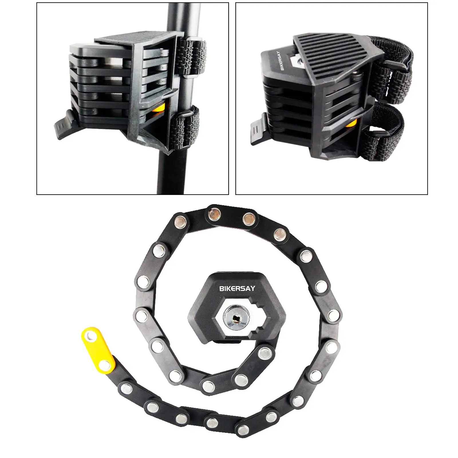 Foldable Lock Anti Bike  Chain Locks W/ 3Key &Tool