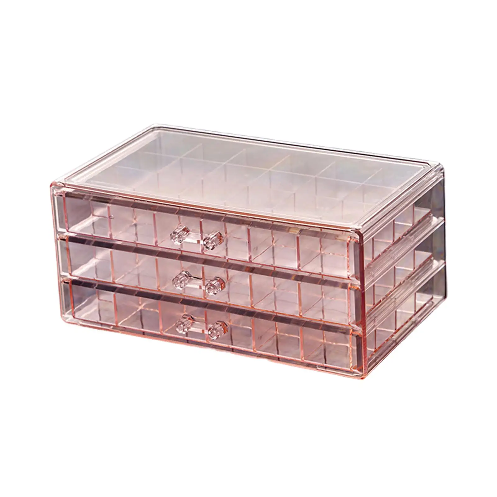 Earring Display Case 3 Drawers Jewelry Organizer for Dresser NightStand