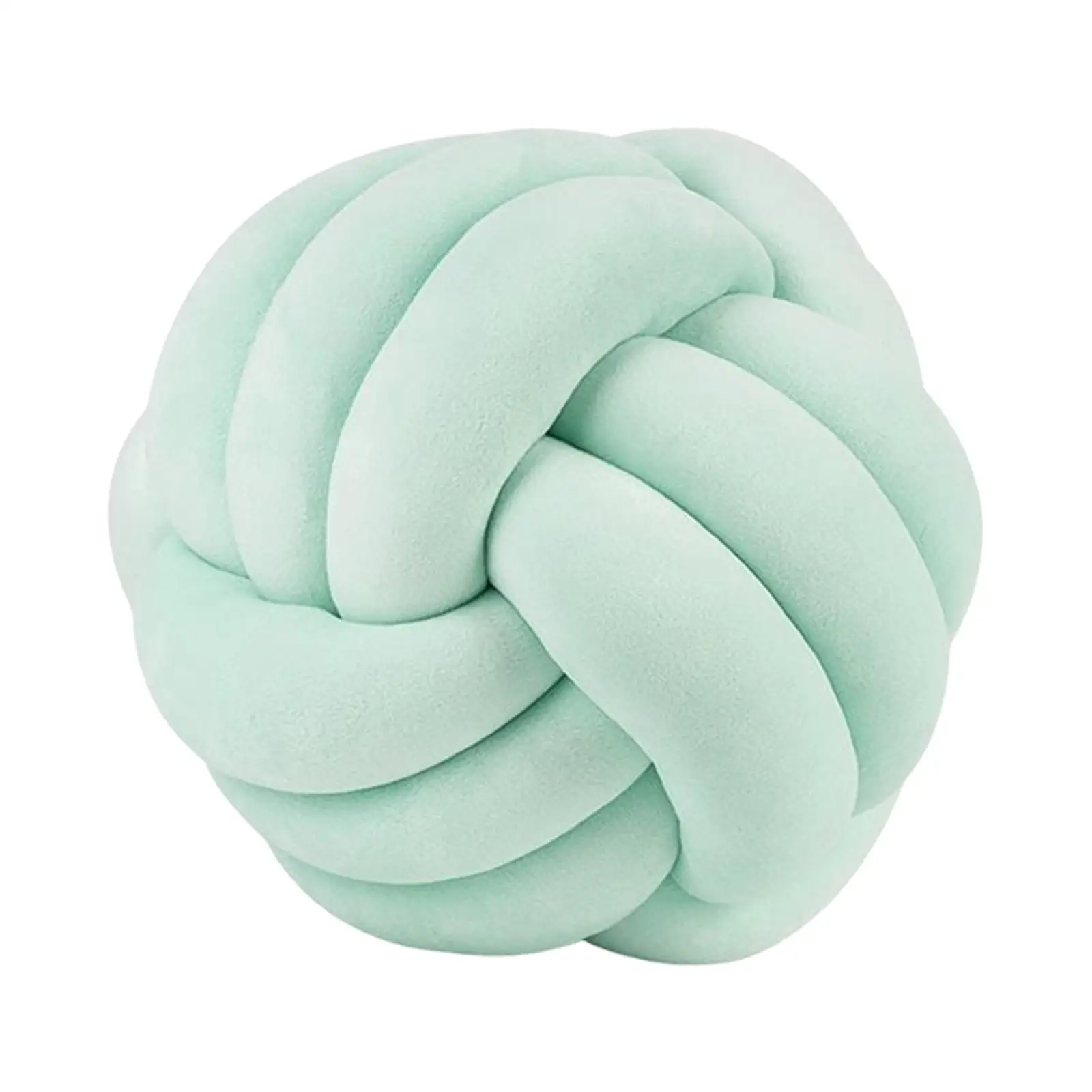 Round Knot Ball Pillow Throw Knotted Pillow Handmade Decorative for Chairs Home Decoration