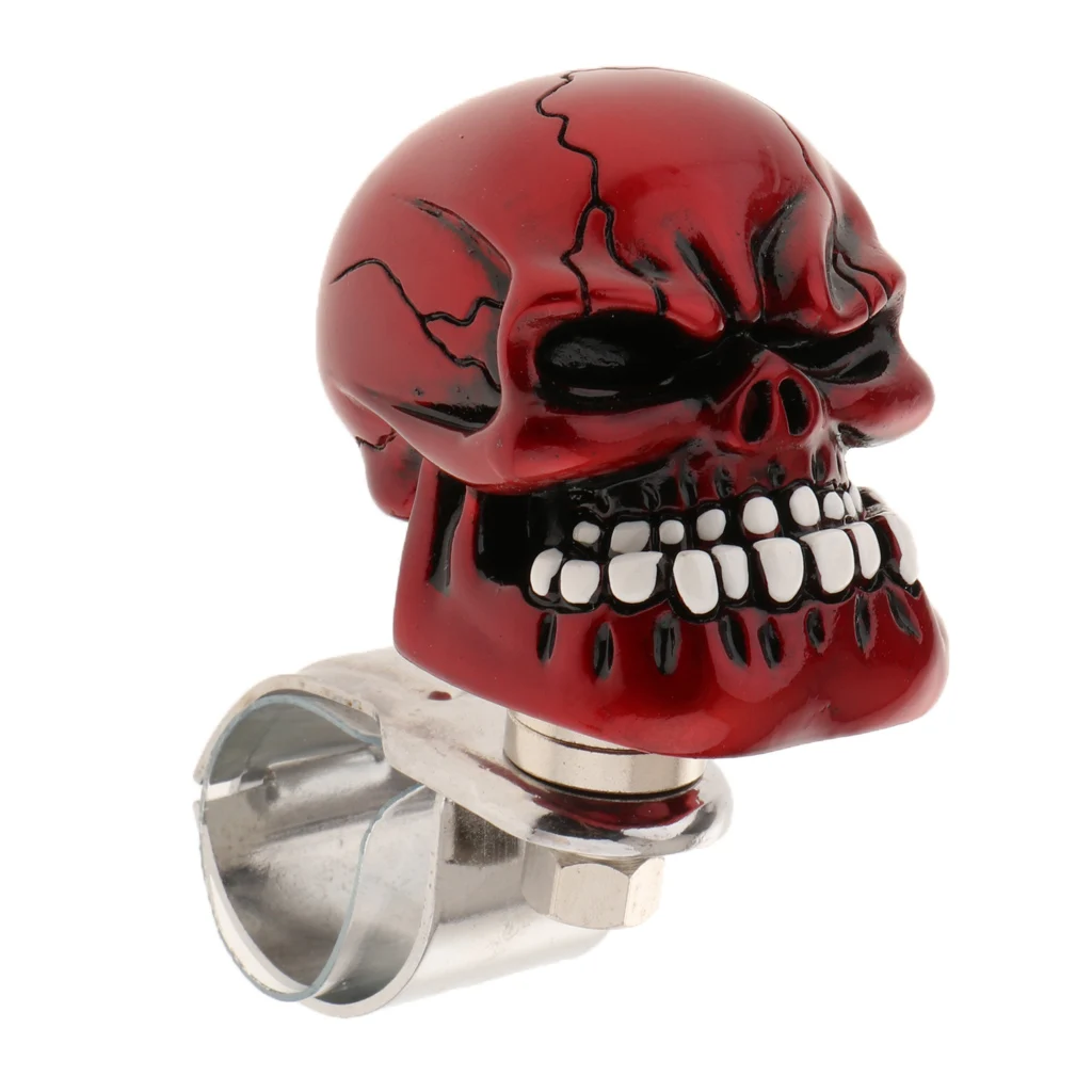 Car Steering Wheel Knob Power Handle Ball Hand Control Wheel Strengthener Removable Ball Skull Cool Style