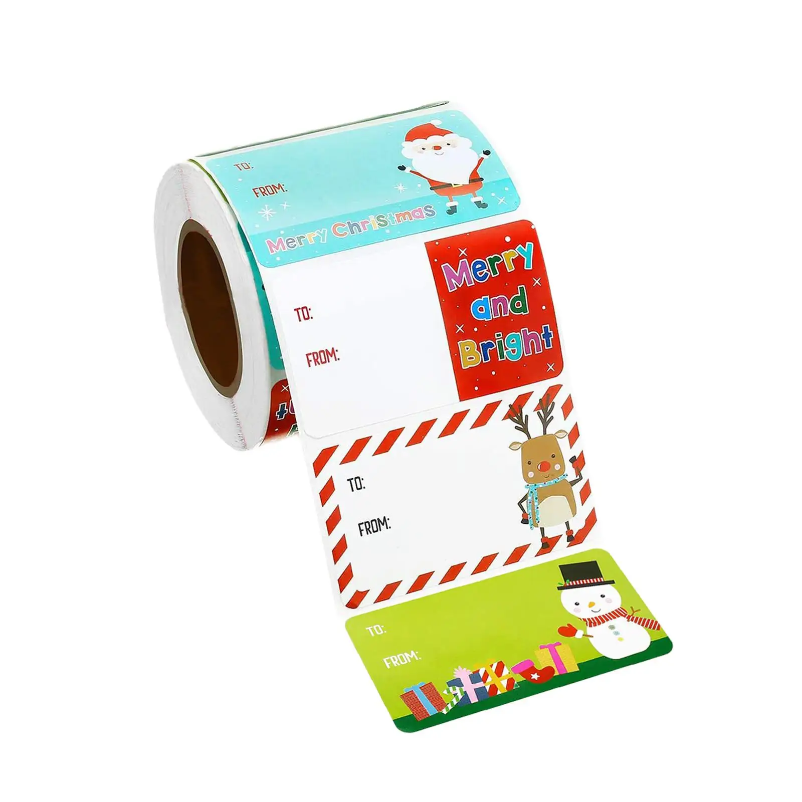 500x Xmas Stickers Christmas Name Stickers for Festival Invitations Holidays