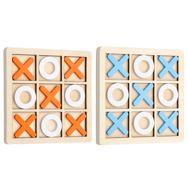 Madeira tic tac toe jogo de estratégia jogos de tabuleiro festa favor  diversão interior cérebro teaser viagem para casa adultos amigos decoração  - AliExpress