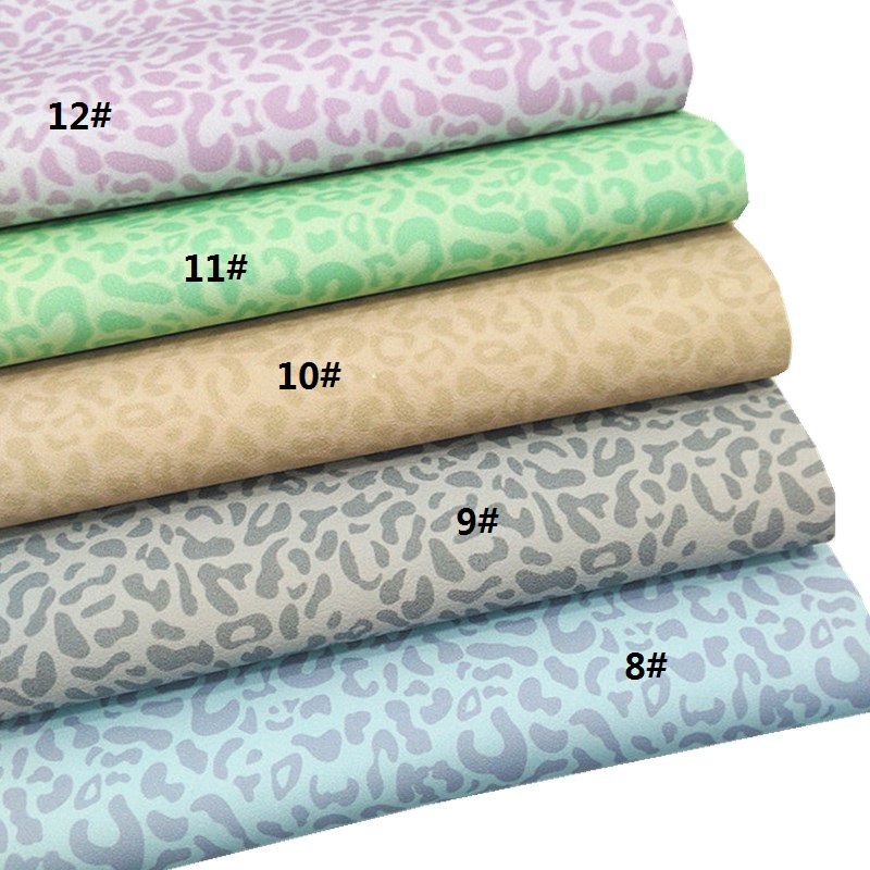 Description Picture 4 of itemLeopard Custom Synthetic Leather Suede Synthetic Leather Hairy Faux Leather Fabric Sheets DIY Craft Sheets Mini Rolls W050