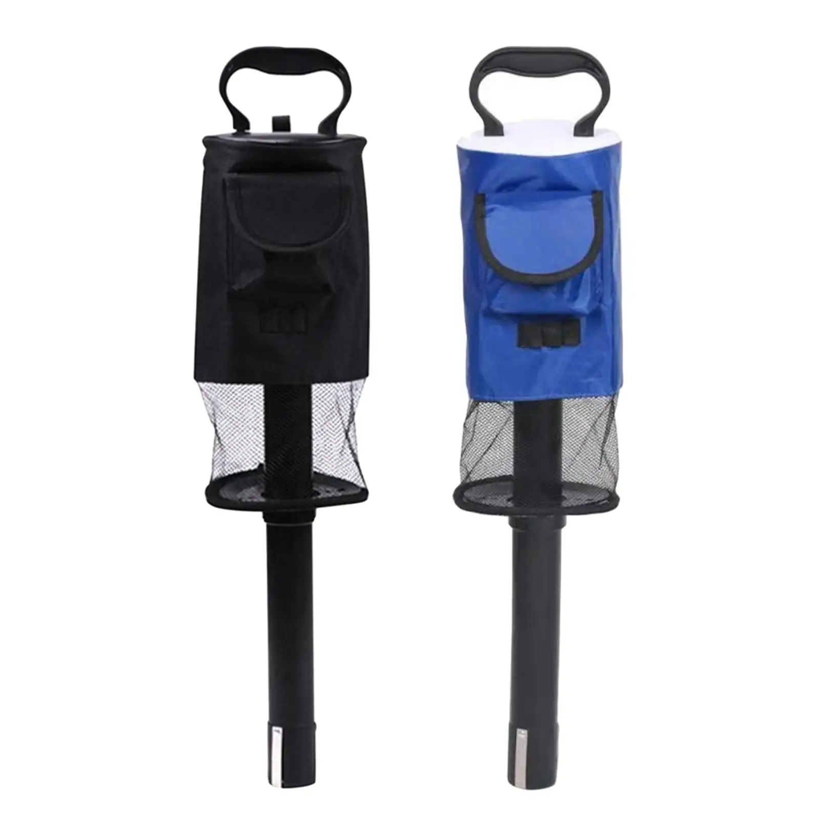 Portable Golf Ball Retriever Holder Scooping Device Collector Tool Zipper