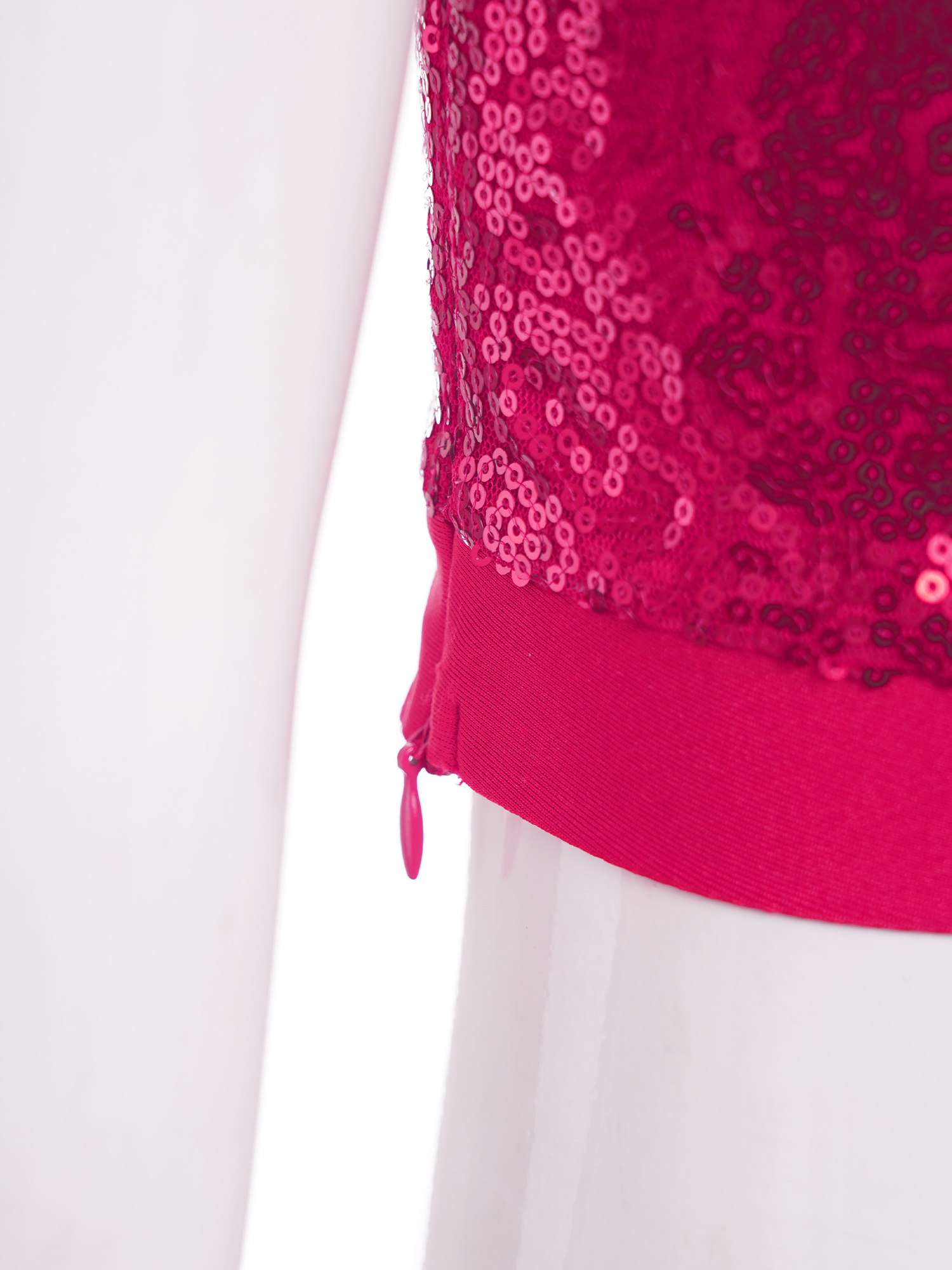 Kinder Mädchen Jazz Dance Tops eine Schulter glänzende Pailletten Crop Top für Ballett gymnastik Skating Stage Performance Dance Wear – Detail 9