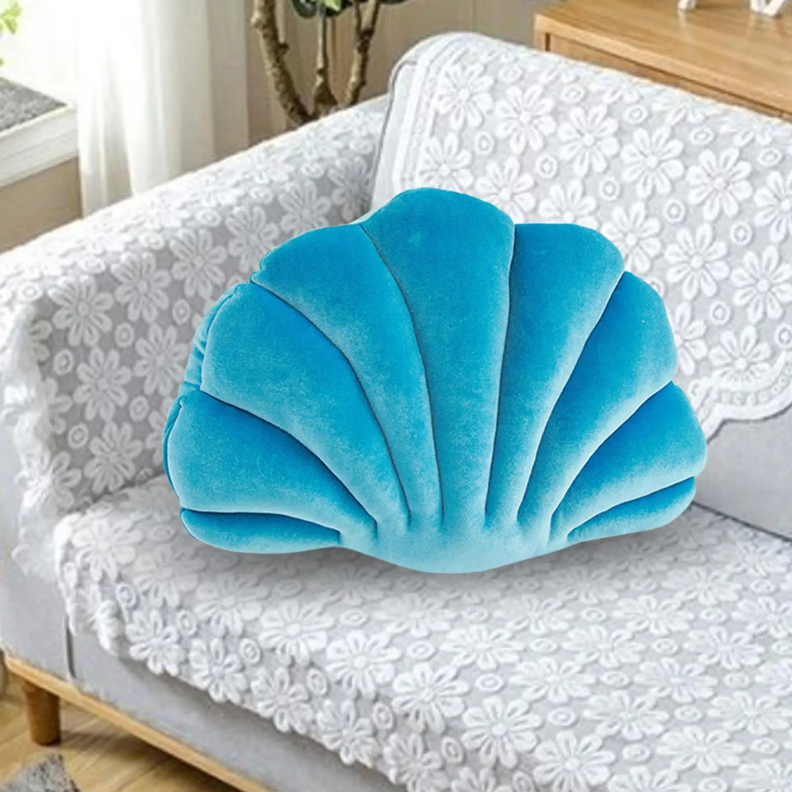 Floor Cushion Beds Home Household Birthday Gifts Decorative Throw Pillow Seashell Pillows Stuffed Pillows for Car Desktop Dorm