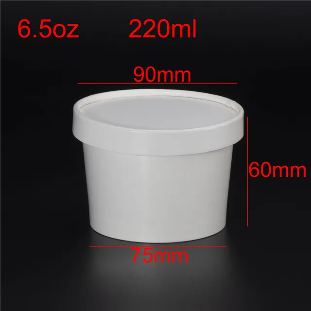 100ml Disposable Ice Cream Storage Container for Homemade