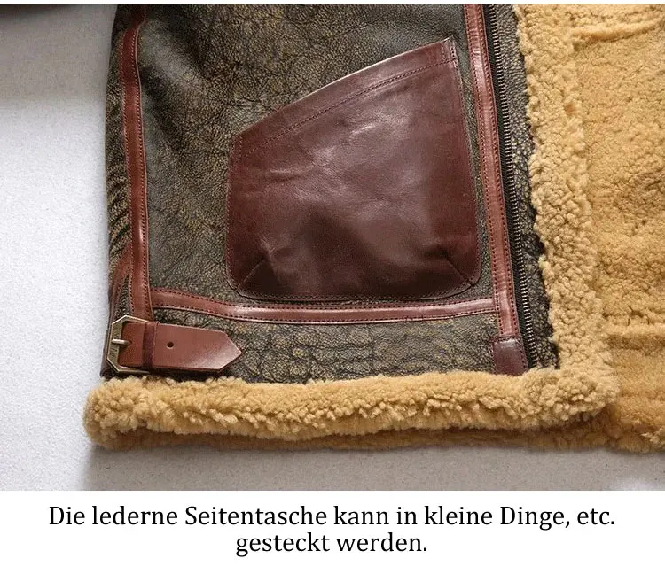 Title 8, Verdickte Herrenjacke, warmes Kunstleder, warme...