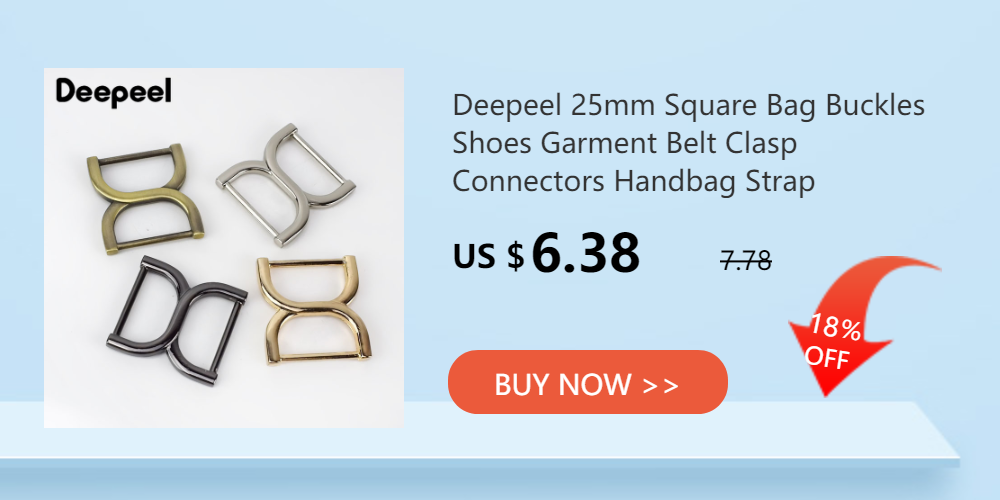 5Pcs Detachable Screw D Buckle U Ring Metal Bag Chain Adjuster Hanger Hooks Clasp Handle Connector DIY Bags Hardware Accessories