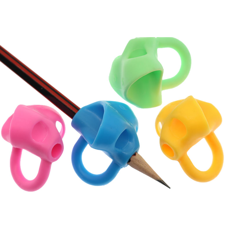 1-3 Stück Kinder schreiben Bleistift Stift halter Kinder lernen üben Silikon Stift Hilfe Haltung Korrektur gerät für Studenten – Detail 5