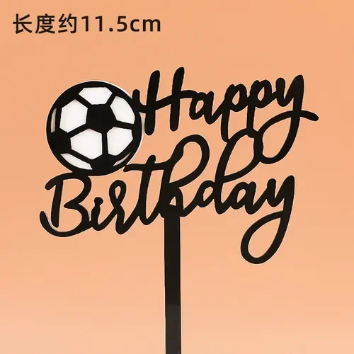 Nuovo tema di calcio buon compleanno Cake Topper Soccer acrilico Cake  Topper per ragazzi bambini compleanno sport Party decorazioni per torte -  AliExpress