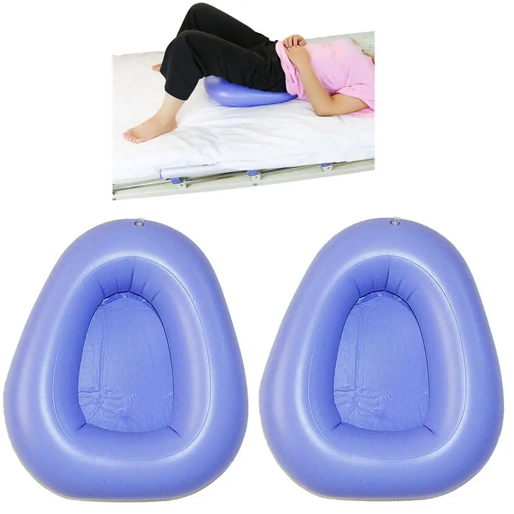 2 X Portable Air Bedpan Inflatable Potty For  Elderly Bedridden