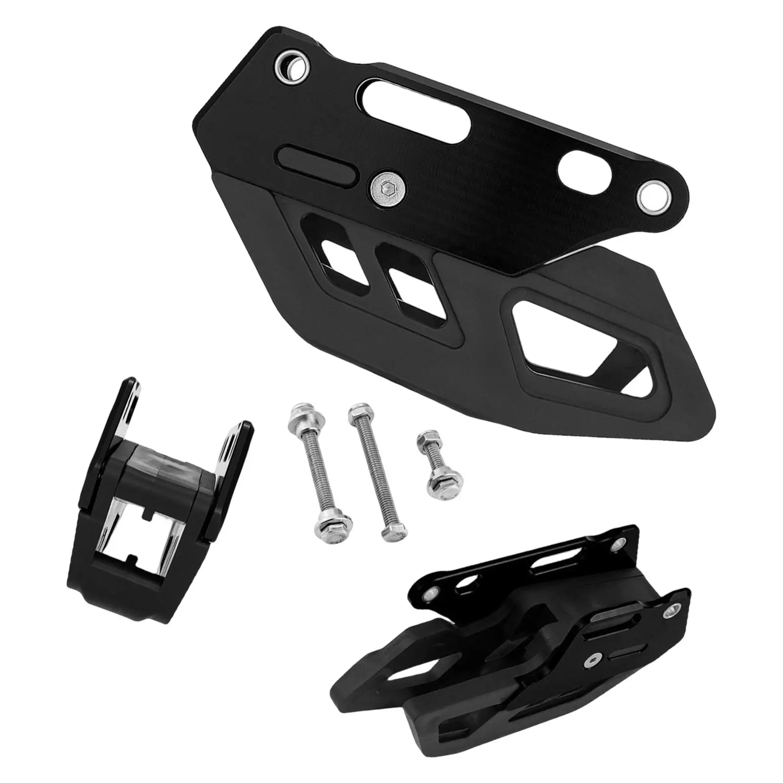 Motorcycle Chain Guard Guide Replaces Protection Bracket Spare Parts Aluminium Alloy Rubber Accessories Universal
