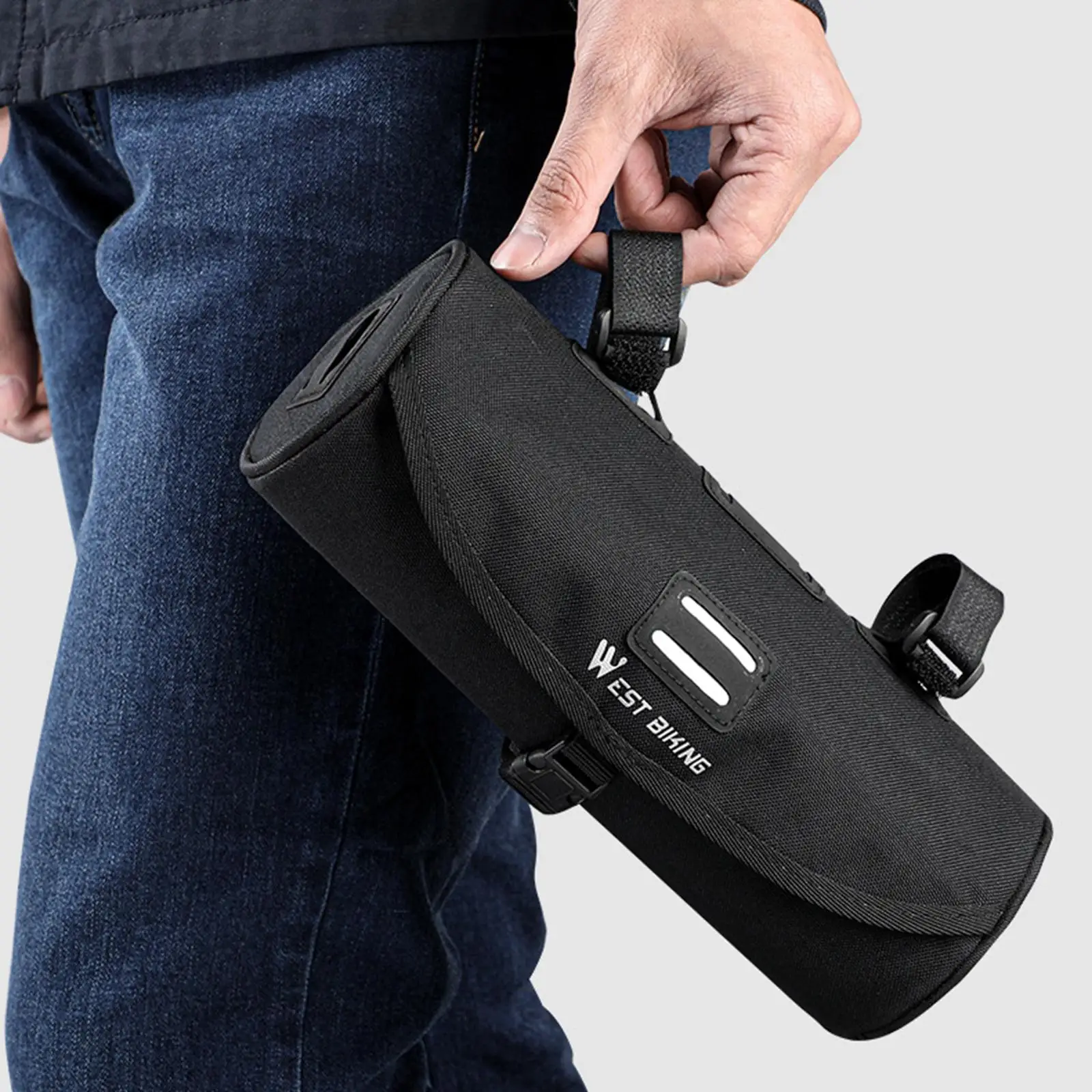 Bike Handlebar Bag Professional with Zipper Storage Cycling Accessories