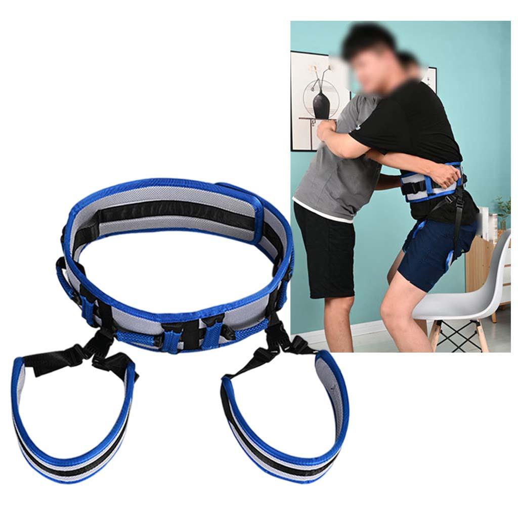 Transfer Gait Belt Belt Nursing with Leg Loops Secure Aid Moving Patient Care Quick Release Buckle for Elderly Disabled
