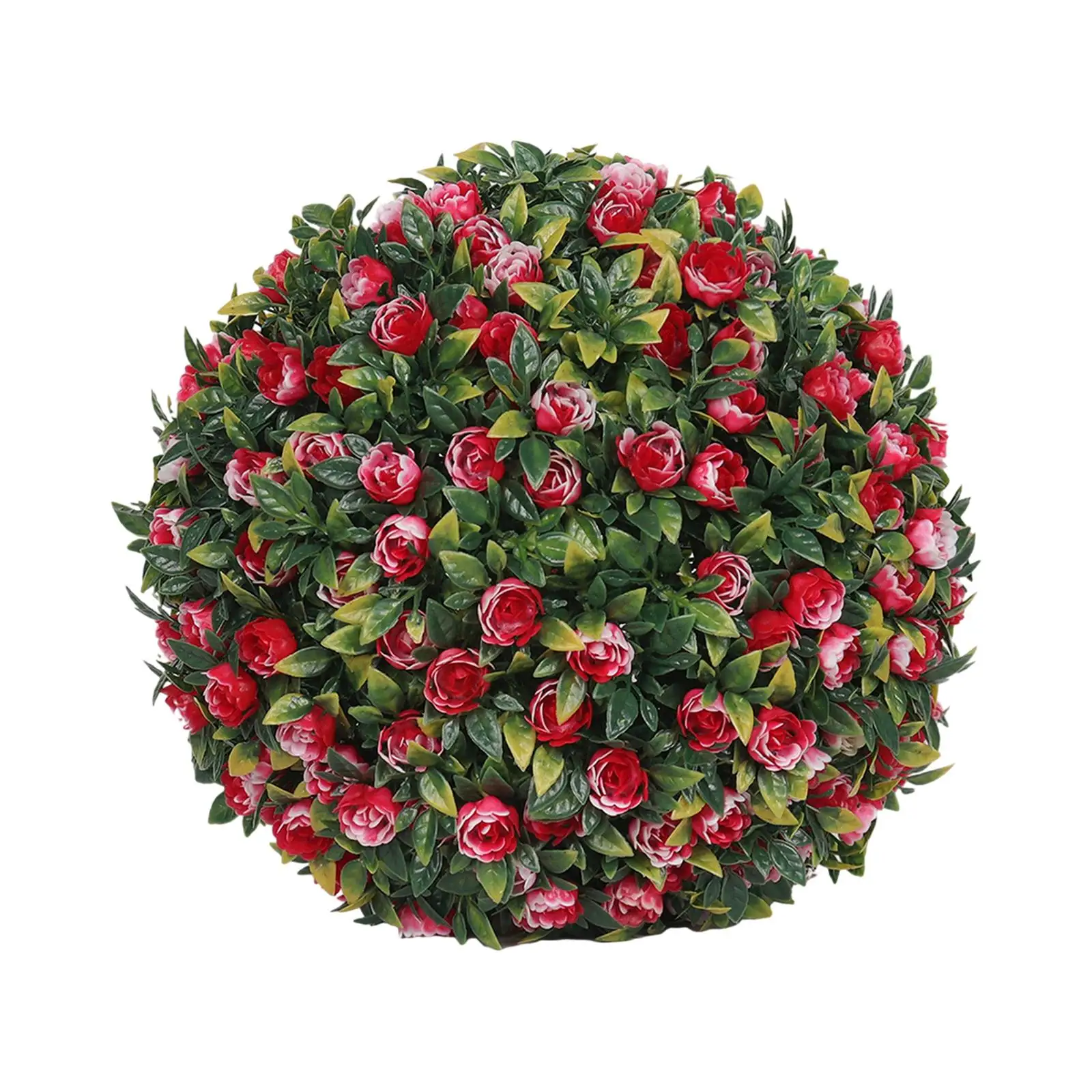 Simulation Plant Flower Hanging Topiary Ball 7.8inch Sturdy Convenient Assemble Versatile Floral Decoration for Outdoor Patio