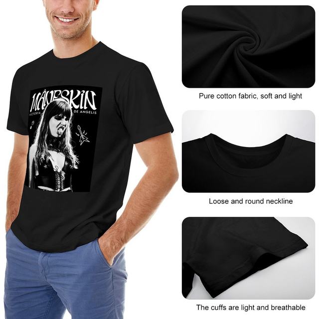 Maneskin Victoria De Angelis T-Shirt summer top Short sleeve